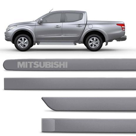 Jogo Friso Tipo Borrachão L200 Triton ASX 10 a 18 Outlander 08 a 16 Pajero TR4 10 a 15 Prata Rhodium - Zp é boa?