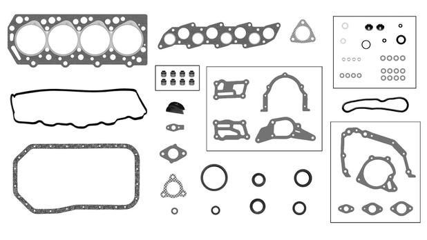 Menor preço em Jogo Juntas do Motor Mitsubishi Pajero , L200 e L300 2.5 8V - NKS NAKASO