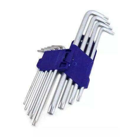Jogo Kit Chaves Torx Com Suporte 9 Peças Snauzer Menor preço em Jogo Kit Chaves Torx Com Suporte 9 Peças Snauzer