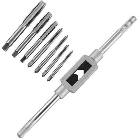 Jogo Kit de Macho com Vira-Macho Manual com 8 Peças de M3 a M12 EDA-9VD Menor preço em Jogo Kit de Macho com Vira-Macho Manual com 8 Peças de M3 a M12 EDA-9VD