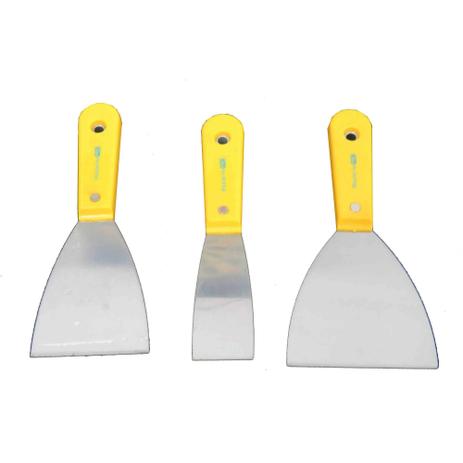 Jogo Kit Espátulas Aço 3 Peças Para Gesso Massa Pintura - Western Menor preço em Jogo Kit Espátulas Aço 3 Peças Para Gesso Massa Pintura - Western