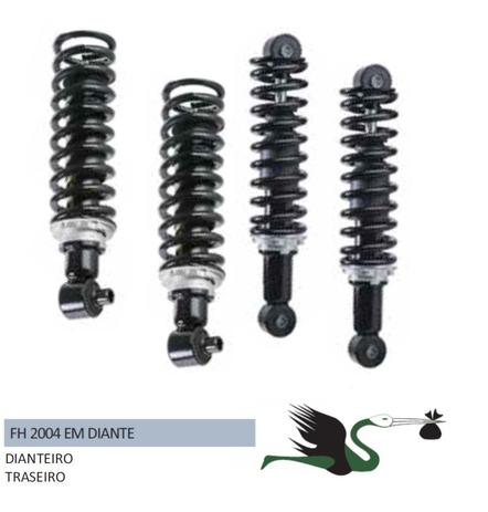 Jogo Kit Mola Amortecedor Dianteira E Traseira Cabine Volvo Fh 2004 A 2014 - Suspentech Menor preço em Jogo Kit Mola Amortecedor Dianteira E Traseira Cabine Volvo Fh 2004 A 2014 - Suspentech