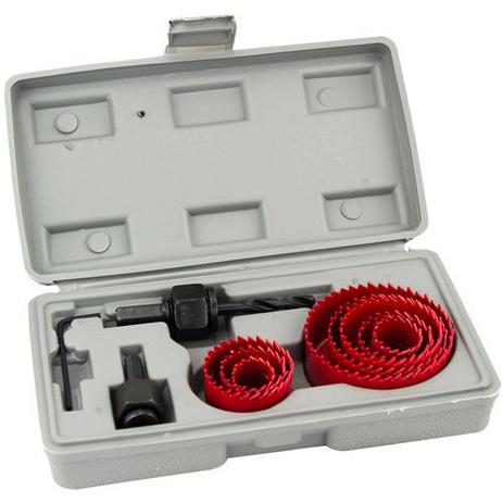 Jogo Kit Serra Copo 11 Peças Para Madeira Gesso 19 A 64mm - NSCM11 - Nagano Menor preço em Jogo Kit Serra Copo 11 Peças Para Madeira Gesso 19 A 64mm - NSCM11 - Nagano
