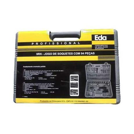 Jogo Kit Soquetes 94 Peças 1/2 1/4 Maleta Mecânico Linha Hobby e Profissional Eda Menor preço em Jogo Kit Soquetes 94 Peças 1/2 1/4 Maleta Mecânico Linha Hobby e Profissional Eda