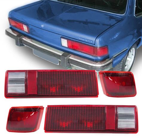 Jogo Lanterna Traseira Chevette Sedan 1980 A 1982 04 Peças Rubi - Jcv Menor preço em Jogo Lanterna Traseira Chevette Sedan 1980 A 1982 04 Peças Rubi - Jcv