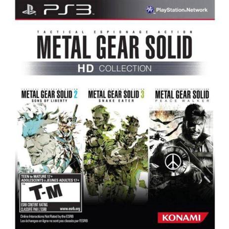 Jogo Metal Gear Solid HD Collection Ps3 - Konami Menor preço em Jogo Metal Gear Solid HD Collection Ps3 - Konami