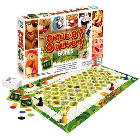 Jogo O Que É O Que É Bichos - Nig Brinquedos Menor preço em Jogo O Que É O Que É Bichos - Nig Brinquedos