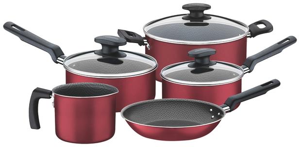 Jogo Panelas Alum 5pc Bergamo Ver Tramontina 20399/782 - Tramontina cutelaria Menor preço em Jogo Panelas Alum 5pc Bergamo Ver Tramontina 20399/782 - Tramontina cutelaria