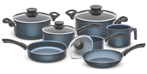 Jogo Panelas Alum 7pc Paris Tramontina 20599/288 - Tramontina cutelaria Menor preço em Jogo Panelas Alum 7pc Paris Tramontina 20599/288 - Tramontina cutelaria