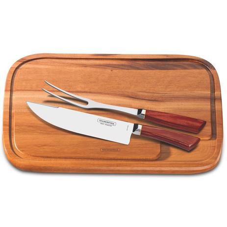 Jogo Para Churrasco 3 Peças Com Tábua 21599758 Tramontina Menor preço em Jogo Para Churrasco 3 Peças Com Tábua 21599758 Tramontina