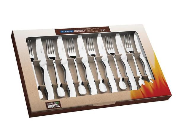 Jogo para churrasco aço inox 12 pç. - Classic - Tramontina Menor preço em Jogo para churrasco aço inox 12 pç. - Classic - Tramontina