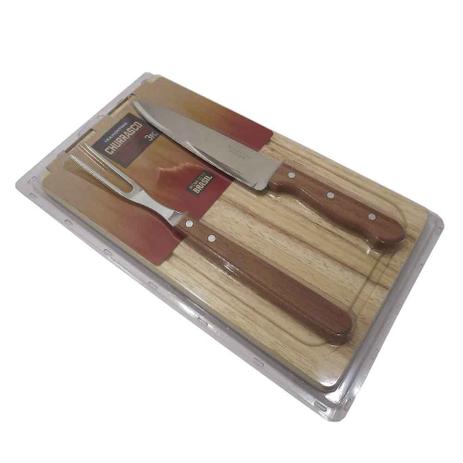 Jogo para Churrasco Inox 3pçs com Tábua Dynamic 22399/036 - Tramontina Menor preço em Jogo para Churrasco Inox 3pçs com Tábua Dynamic 22399/036 - Tramontina