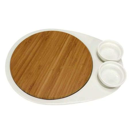 Jogo Para Queijo Bossa Porcelana E Bambu 3 Pecas 32,5x24 Cm Gs Menor preço em Jogo Para Queijo Bossa Porcelana E Bambu 3 Pecas 32,5x24 Cm Gs