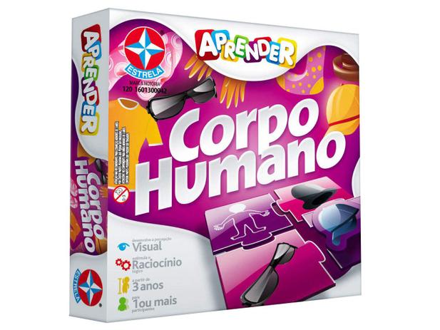 Jogo Partes do corpo Tabuleiro - Aprender Estrela