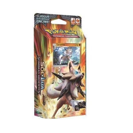Jogo Pokemon SL3 Starter DECK Sombras Ardentes Lycanroc Copag 97458 Menor preço em Jogo Pokemon SL3 Starter DECK Sombras Ardentes Lycanroc Copag 97458