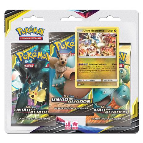 Jogo Pokémon - Triple Deck - Sol e Lua - União de Aliados - Ultra Necrozma - Copag Menor preço em Jogo Pokémon - Triple Deck - Sol e Lua - União de Aliados - Ultra Necrozma - Copag