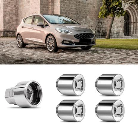 Menor preço em Jogo Porca Antifurto Ford New Fiesta Hatch M12x1,5 - Rodafuso