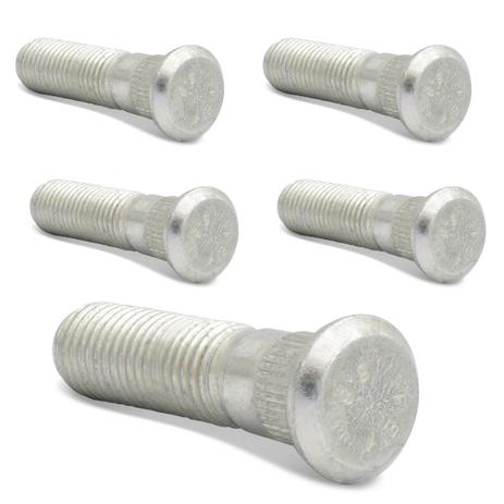 Jogo Prisioneiros Roda Dianteira e Traseira M12 x 1,50 x 45,5mm Zincado Branco 5 Peças - Emblemax Menor preço em Jogo Prisioneiros Roda Dianteira e Traseira M12 x 1,50 x 45,5mm Zincado Branco 5 Peças - Emblemax