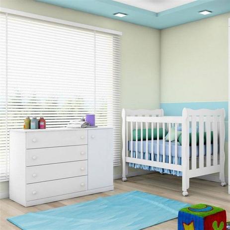 Jogo Quarto Infantil Cômoda Lorena e Berço Lila Branco - Phoenix Baby é boa?