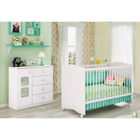 Jogo Quarto Infantil Cômoda Xodó com Berço Mini Cama Satriani Branco - Móveis Estrela Menor preço em Jogo Quarto Infantil Cômoda Xodó com Berço Mini Cama Satriani Branco - Móveis Estrela