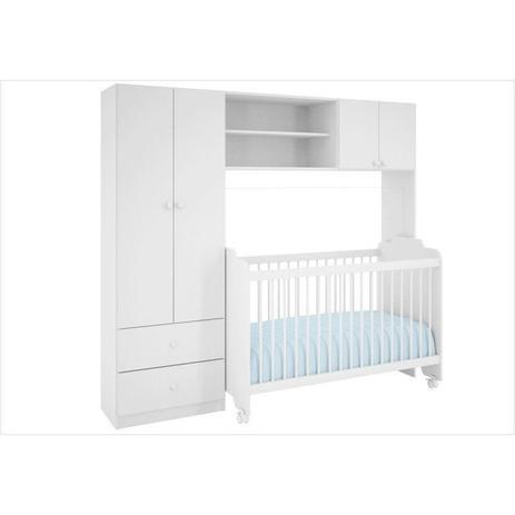 Jogo Quarto Modulado Infantil 04 Portas com Berço Ternura - PN Baby Menor preço em Jogo Quarto Modulado Infantil 04 Portas com Berço Ternura - PN Baby