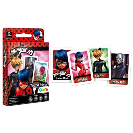 Jogo Rouba Monte Miraculous As Aventuras de Ladybug Copag 98354 Menor preço em Jogo Rouba Monte Miraculous As Aventuras de Ladybug Copag 98354