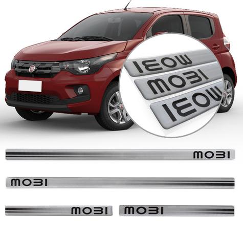 Menor preço em Jogo Soleira Mobi Modelo Aço Escovado Resinada 4 Portas - Sportinox