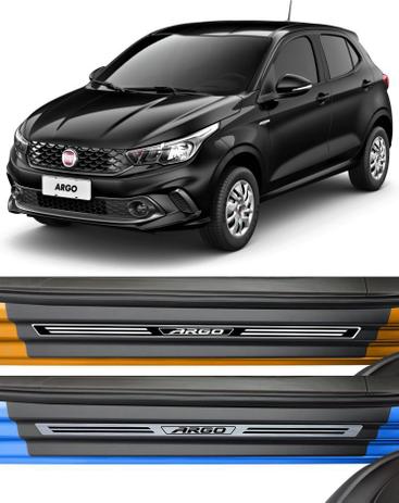 Jogo Soleira Premium Elegance Fiat Argo - 4 Portas ( Vinil + Resinada 8 Peças ) - Np adesivos Menor preço em Jogo Soleira Premium Elegance Fiat Argo - 4 Portas ( Vinil + Resinada 8 Peças ) - Np adesivos