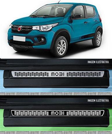 Jogo Soleira Premium Elegance Fiat Mobi 2017 2018 - 4 Portas ( Vinil + Resinada 8 Peças ) - Np adesivos Menor preço em Jogo Soleira Premium Elegance Fiat Mobi 2017 2018 - 4 Portas ( Vinil + Resinada 8 Peças ) - Np adesivos
