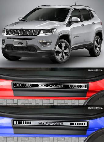 Jogo Soleira Premium Elegance Jeep Compass - 4 Portas ( Vinil + Resinada 8 Peças ) - Np adesivos é boa?