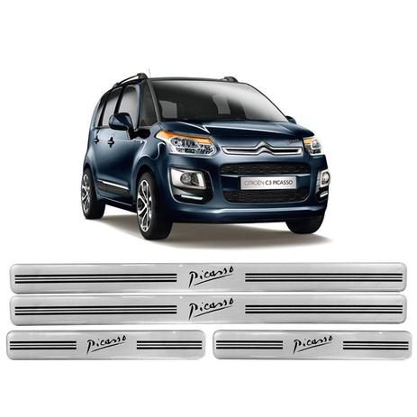 Jogo Soleira Resinada Citroen C3 Picasso Prata Original - Ura Menor preço em Jogo Soleira Resinada Citroen C3 Picasso Prata Original - Ura