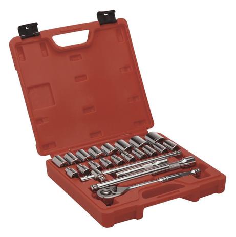 Jogo Soquete Estriado 1/2” 10 a 32mm 22 Peças Worker Menor preço em Jogo Soquete Estriado 1/2” 10 a 32mm 22 Peças Worker