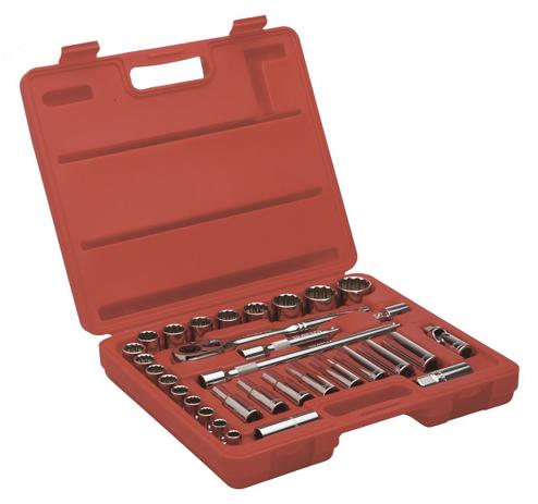 Jogo Soquete Estriado 1/2” 10 a 32mm 32 Peças Worker Menor preço em Jogo Soquete Estriado 1/2” 10 a 32mm 32 Peças Worker