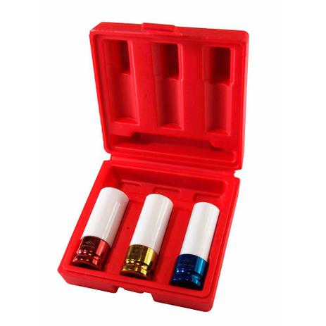 Jogo Soquete Impacto ½ Polegadas 3 Peças - Corneta Menor preço em Jogo Soquete Impacto ½ Polegadas 3 Peças - Corneta