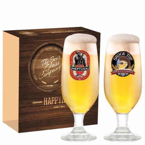Jogo Taças Cerveja Barcelona Decorado 300ml 2 Peças Ruvolo Menor preço em Jogo Taças Cerveja Barcelona Decorado 300ml 2 Peças Ruvolo