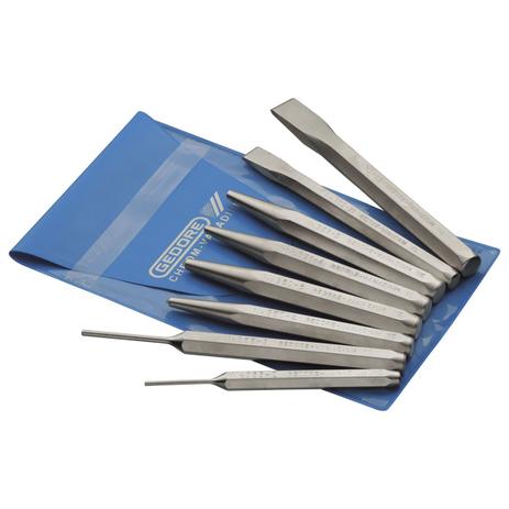 Menor preço em Jogo Talhadeira Punção E Saca Pino 8 Peças VK245 Gedore