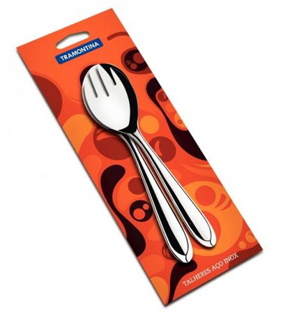 Jogo.talheres aco inox p/salada 2pcs tramontina (66906121) Menor preço em Jogo.talheres aco inox p/salada 2pcs tramontina (66906121)