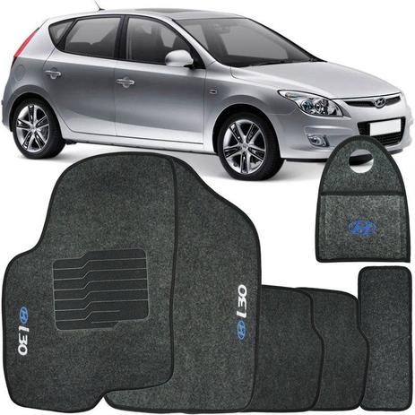 Jogo Tapete Automotivo Carpete + Lixeira Hyundai I30 2010 à 2012 Soft Logo Bordado Grafite 6 Peças - S/m é boa?