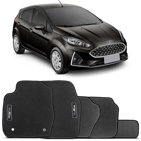 Jogo Tapete Borracha PVC New Fiesta Hatch Sedan 14 a 18 Preto com Grafia Emblema Impermeável 5 Peças - Requinte tapetes Menor preço em Jogo Tapete Borracha PVC New Fiesta Hatch Sedan 14 a 18 Preto com Grafia Emblema Impermeável 5 Peças - Requinte tapetes