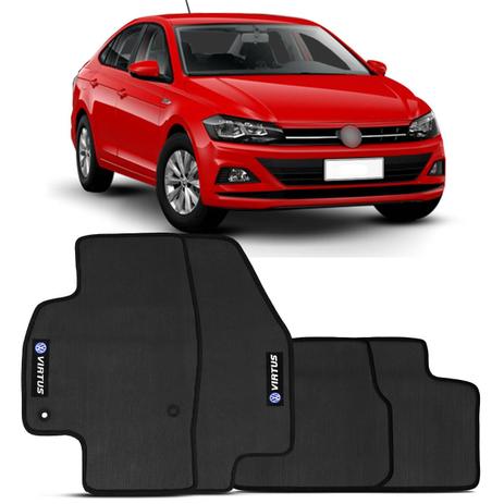 Jogo Tapete Borracha PVC Vw Virtus Preto Bordado Carpete Antiderrapante Impermeável 4 Peças - Flash Menor preço em Jogo Tapete Borracha PVC Vw Virtus Preto Bordado Carpete Antiderrapante Impermeável 4 Peças - Flash