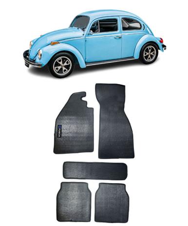 Jogo Tapete Borracha Volkswagen Fusca ano 1966 a 1996 com Logo Bordado Menor preço em Jogo Tapete Borracha Volkswagen Fusca ano 1966 a 1996 com Logo Bordado
