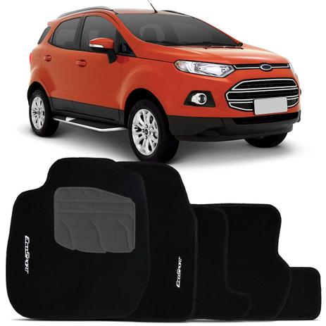 Jogo Tapete Carpete Ecosport 13 a 18 Preto Grafia 5 Peças - Top Gear Menor preço em Jogo Tapete Carpete Ecosport 13 a 18 Preto Grafia 5 Peças - Top Gear