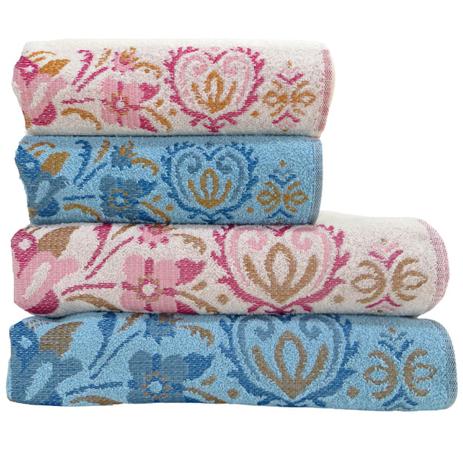 Menor preço em Jogo Toalhas de Banho e Rosto 100% Algodão Lufamar - 4 peças