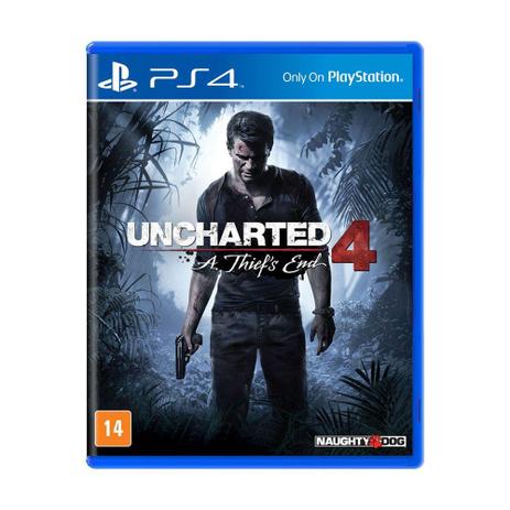 Jogo Uncharted 4: A Thiefs End - PS4 - Naughty dog Menor preço em Jogo Uncharted 4: A Thiefs End - PS4 - Naughty dog
