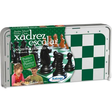 Jogo Xadrez Escolar Tabuleiro De Plastico - Xalingo é boa?