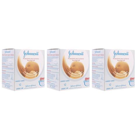Johnsons Absorvente P/ Seios C/12 (Kit C/03) Menor preço em Johnsons Absorvente P/ Seios C/12 (Kit C/03)