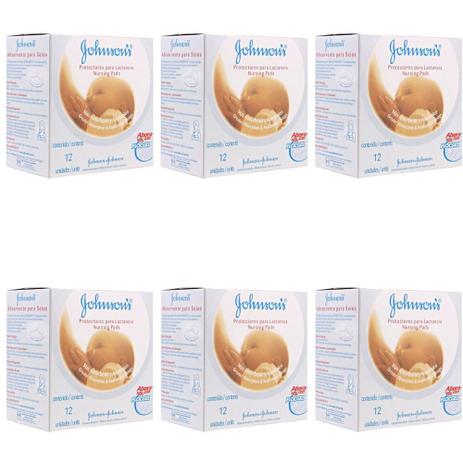 Johnsons Absorvente P/ Seios C/12 (Kit C/06) Menor preço em Johnsons Absorvente P/ Seios C/12 (Kit C/06)