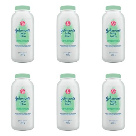 Johnsons Toque Fresquinho Talco Infantil 200g (Kit C/06) Menor preço em Johnsons Toque Fresquinho Talco Infantil 200g (Kit C/06)