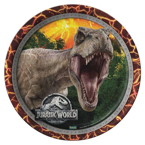 Jurassic World New Prato Papel 18cm c/8 - Festcolor Menor preço em Jurassic World New Prato Papel 18cm c/8 - Festcolor