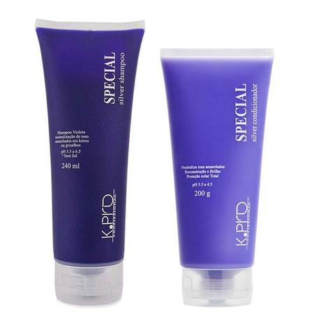K Pro Special Silver Duo Kit Shampoo (240ml) e Condicionador (200g) Menor preço em K Pro Special Silver Duo Kit Shampoo (240ml) e Condicionador (200g)